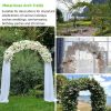 White Metal Garden Arbor Ideal for Climbing Plants, Outdoor Weddings, Garden Decoration, Bridal Party. Garden Arch Trellis for Patio/Backyard/Lawn