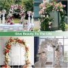 White Metal Garden Arbor Ideal for Climbing Plants, Outdoor Weddings, Garden Decoration, Bridal Party. Garden Arch Trellis for Patio/Backyard/Lawn