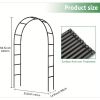 White Metal Garden Arbor Ideal for Climbing Plants, Outdoor Weddings, Garden Decoration, Bridal Party. Garden Arch Trellis for Patio/Backyard/Lawn