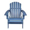 Oversize Wooden Outdoor Folding Adirondack Chair with Pre-Assembled BackRest & SeatBoard, Wood Patio Chair for Garden Backyard Porch Pool Deck Firepit