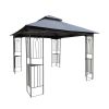 10x10 Outdoor Patio Gazebo Canopy Tent With Ventilated Double Roof And Mosquito net(Detachable Mesh Screen On All Sides); Suitable for Lawn;  Garden;