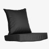 Outdoor Seat Cushion Set Waterproof Patio Furniture Cushion and Back Pillow Fade Resistant Deep Seat Set Chair Pad with Removable Cover for Chair Sofa