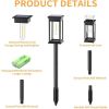 4pcs Solar Pathway Lights Outdoor, Solar Garden Lights Outdoor