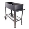 Aveyas Mobile Metal Raised Garden Bed Cart with Legs