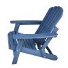 Oversize Wooden Outdoor Folding Adirondack Chair with Pre-Assembled BackRest & SeatBoard, Wood Patio Chair for Garden Backyard Porch Pool Deck Firepit