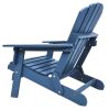 Oversize Wooden Outdoor Folding Adirondack Chair with Pre-Assembled BackRest & SeatBoard, Wood Patio Chair for Garden Backyard Porch Pool Deck Firepit