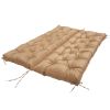 2-3 Seater Swing Cushion Waterproof Outdoor Swing Cushions Replacement Swing Bench Pads Chair Mat with Backrest 8 Tie Straps 59x43.3x3.9in for Patio F