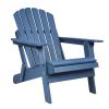 Oversize Wooden Outdoor Folding Adirondack Chair with Pre-Assembled BackRest & SeatBoard, Wood Patio Chair for Garden Backyard Porch Pool Deck Firepit